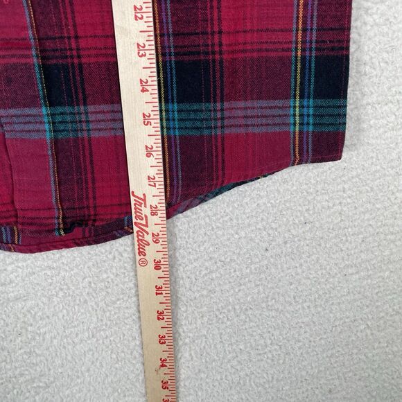 VTG Northwest Territory Shirt Mens Medium Red Plaid Acrylic Flannel Lumberjack - Picture 9 of 14